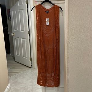 Crocheted tunic vest